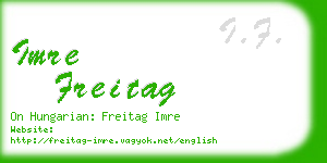 imre freitag business card